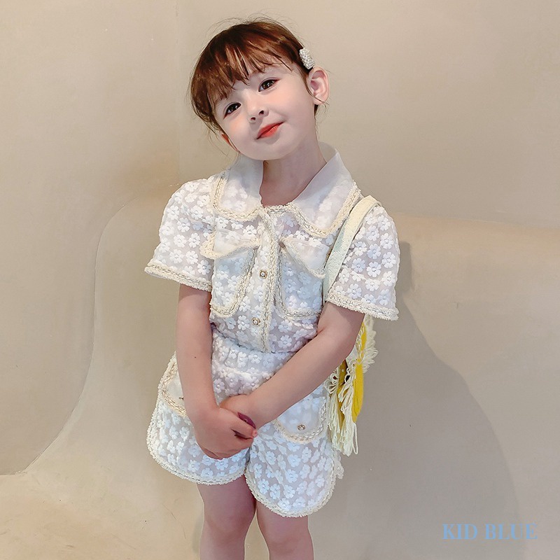 Bộ Đồ Thời Trang Mùa Hè Kiểu Hàn Quốc Dễ Thương Cho Bé Gái