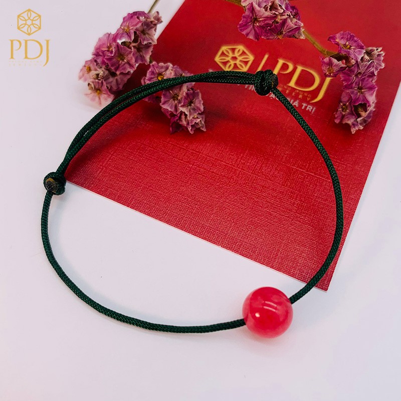 Vòng tay sợi chỉ đỏ may mắn mix charm bi phong thủy, đủ loại màu sắc tươi đẹp - SP000419 - Trang sức PDJ