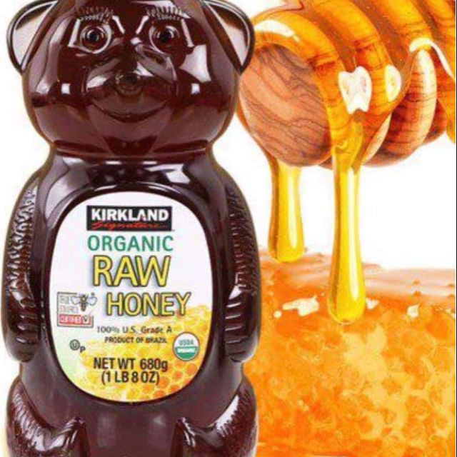 [Hàng Mỹ] Mật Ong Của Mỹ Kirkland Organic Honey Bears Chai 680g