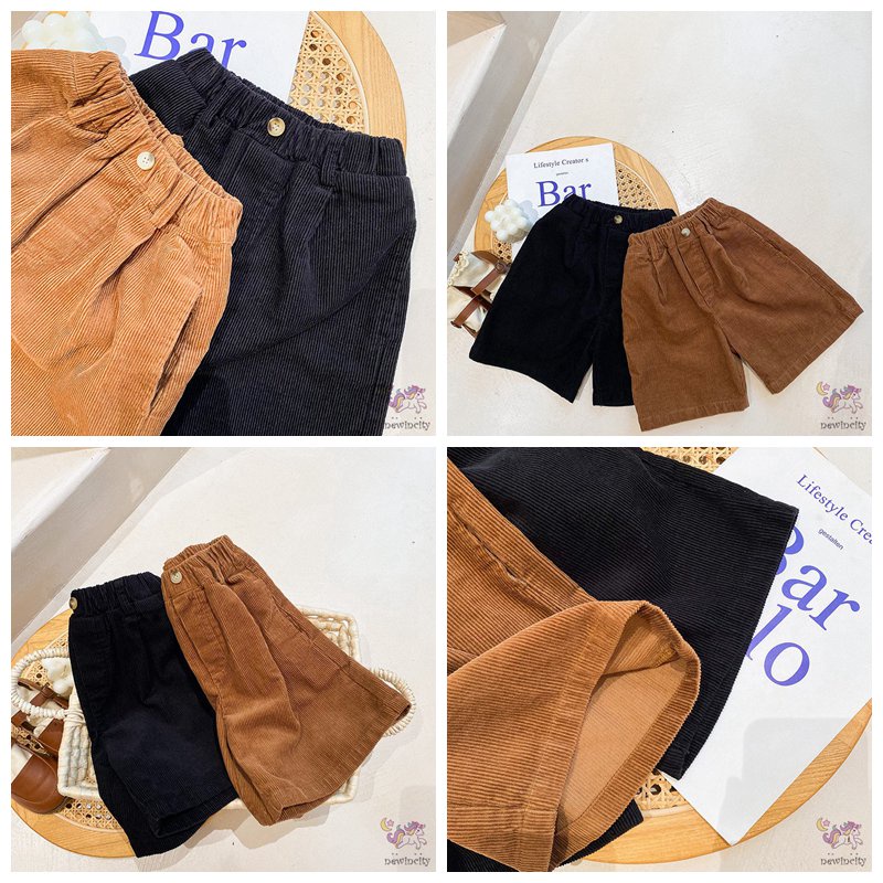 Quần Dài Vải Nhung Phong Cách Hàn Quốc Cho Bé Gái