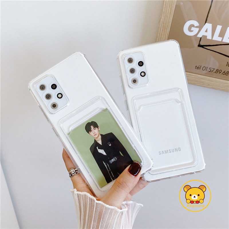 Ốp Điện Thoại Silicon Mềm Có Ví Đựng Thẻ Cho Samsung Galaxy A23 A73 A03 Core A53 A33 A13 A90 A82 A22 A52 A52S A72 M32 F42 A71 A51 5G 4G A03S