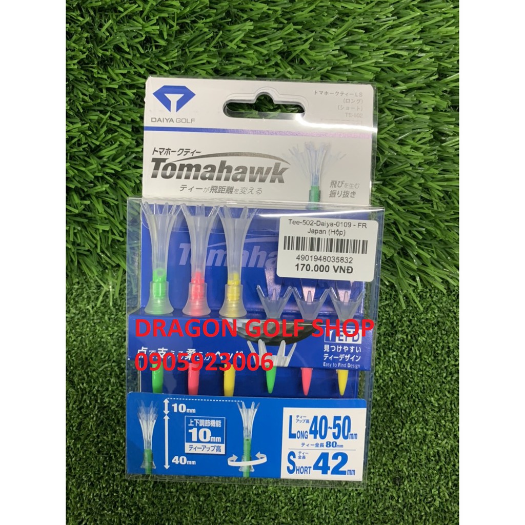 Tee golf ( Tee phát bóng gôn ) Tomahawk Daiya TE-500, TE-501, TE-502, TE-504