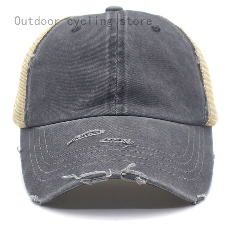Mũ Lưỡi Trai Denim Unisex Phong Cách Vintage