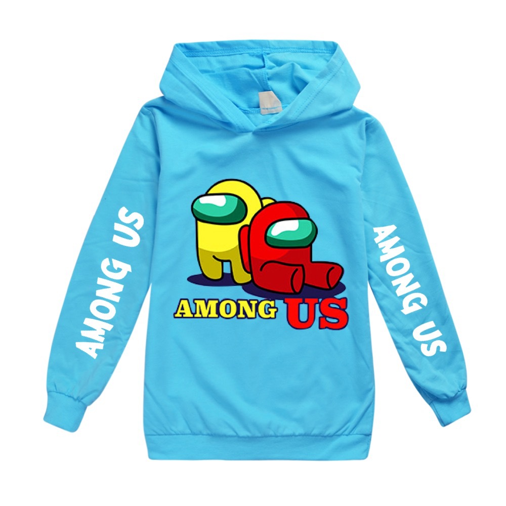 Mới Áo Hoodie Tay Dài In Hình Game Among Us Cho Bé Từ 4-15 Tuổi