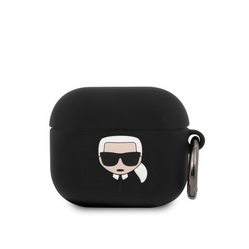 Vỏ bọc tai nghe Karl Airpods 3 màu đen silicon