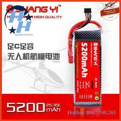 Pin Lipo ShangYi 2s, 3s, 5200 mAh 35C - XT60 Maybayrc