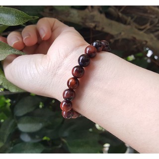 [Hàng kiểm định] Vòng Tay Phong Thủy Mắt Hổ Đỏ Hợp Mệnh Hỏa - Thổ