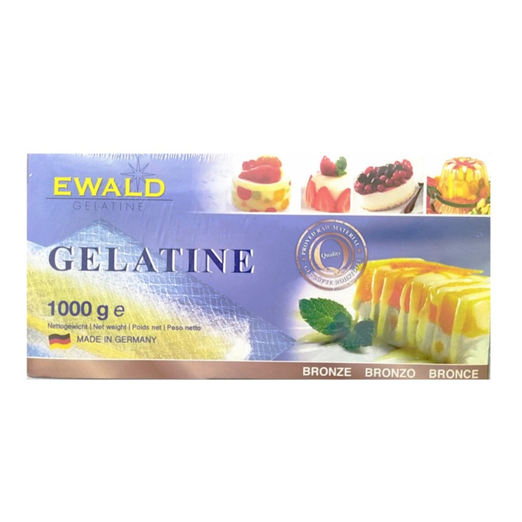 1kg Lá Gelatine Đức Ewald / Lá Gelatin Ewald