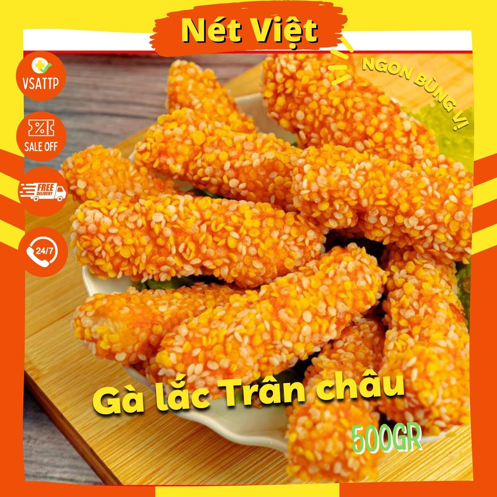 Gà lắc trân châu hoàng kim hiệu Nicefood thơm giòn túi 500gr