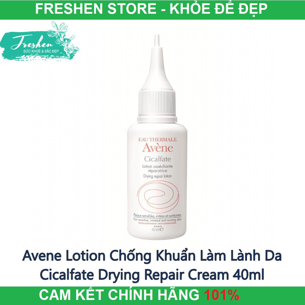 ✅ (CHÍNH HÃNG) Avene Lotion Chống Khuẩn Làm Lành Da Cicalfate Drying Repair Cream 40ml