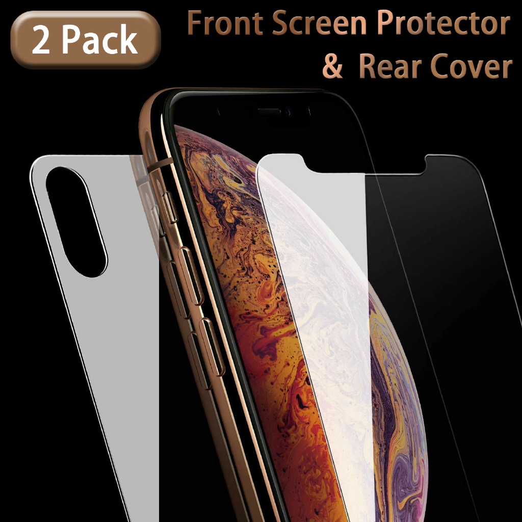 Kính cường lực mặt trước và sau cho iPhone XS Max XR 8 7 6s Plus 5