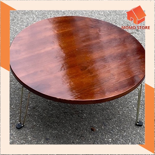 * Tên sản phẩm Bàn tròn gỗ cao su phi 60 25/120  * Mô tả sản phẩm Bàn tròn dùng dể làm bàn ăn bàn trà bàn có kịch thước