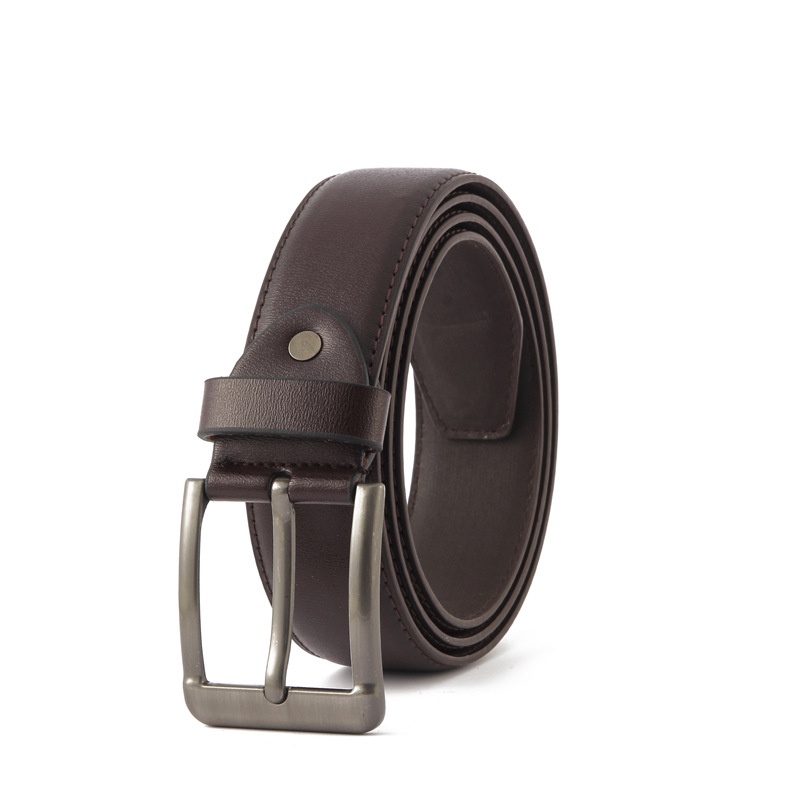 Thắt lưng da nam, dây lưng da nam mặt khóa kim sang trọng, phù hợp mọi loại quần - 2 màu Nâu Đen