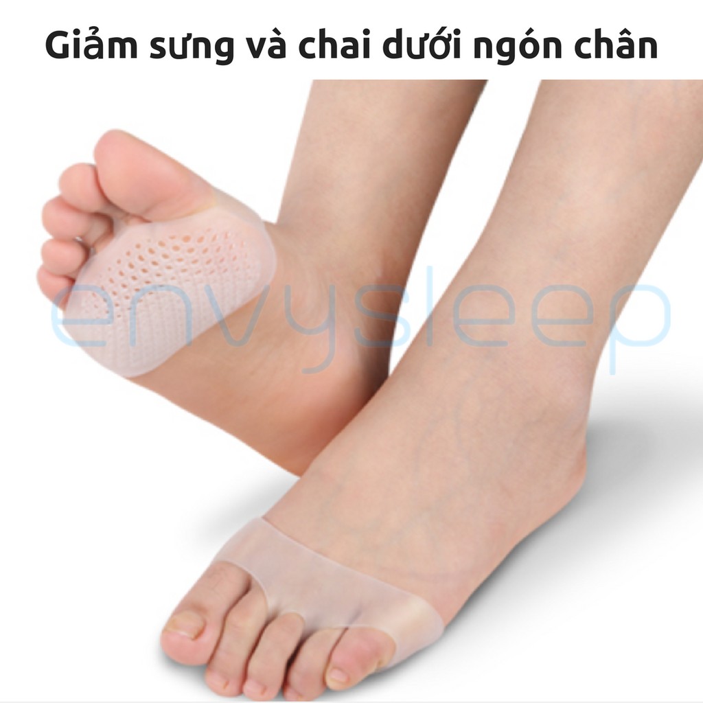 SIÊU SALE - Lót giày Silicon Envysleep chống chai, giảm đau các ngón khi mang giày cao gót, size 35-38