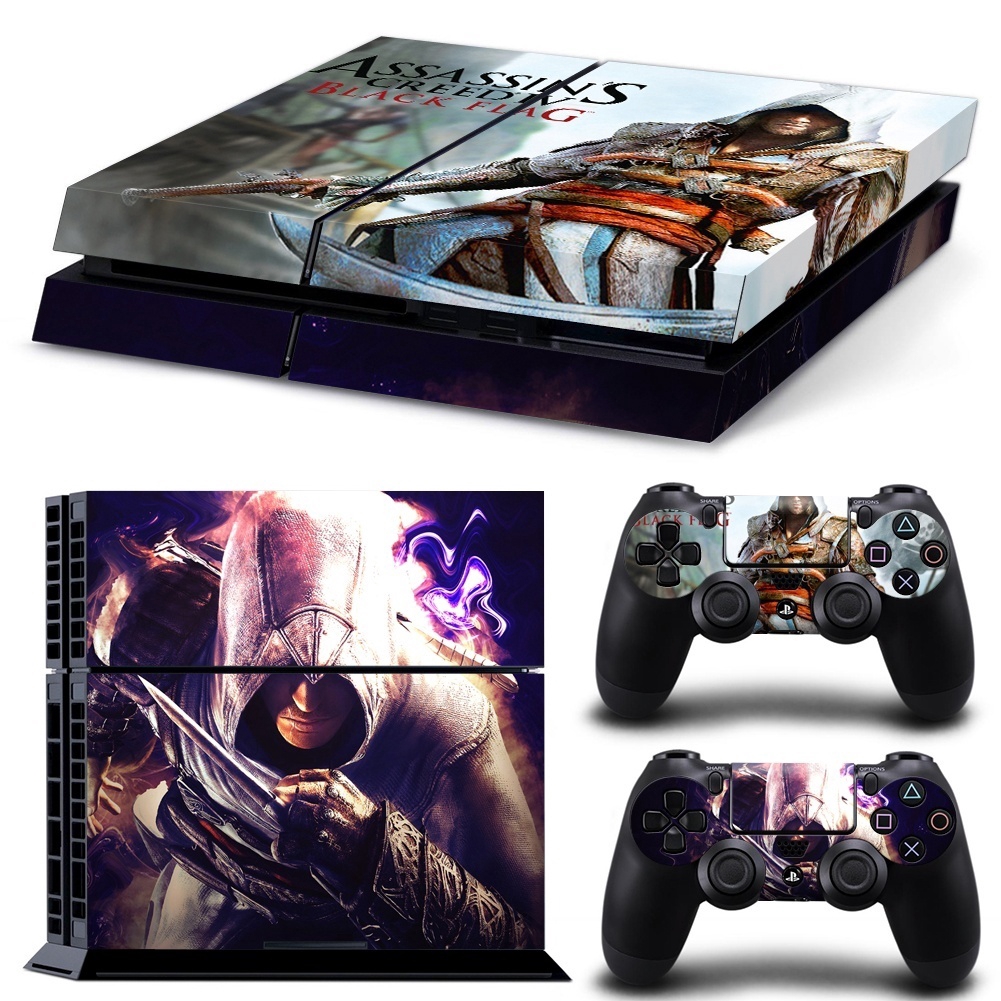 Decal dán trang trí bảo vệ máy chơi game PS4 hình trò chơi Assassins Creed