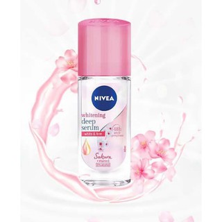 Lăn Ngăn Mùi Nivea Sáng Mịn Serum Sakura - Hương Hoa Anh Đào 40ml