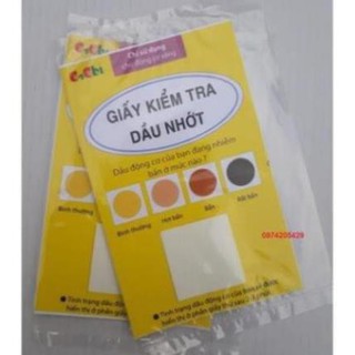 Combo 5 tờ giấy kiểm tra độ bẩn của dầu nhớt động cơ