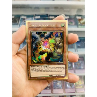 Thẻ Bài Lẻ YugiOh! Mã MAGO-EN006 - Droll & Lock Bird (Alternate Art) - Premium Gold Rare - 1st Edition