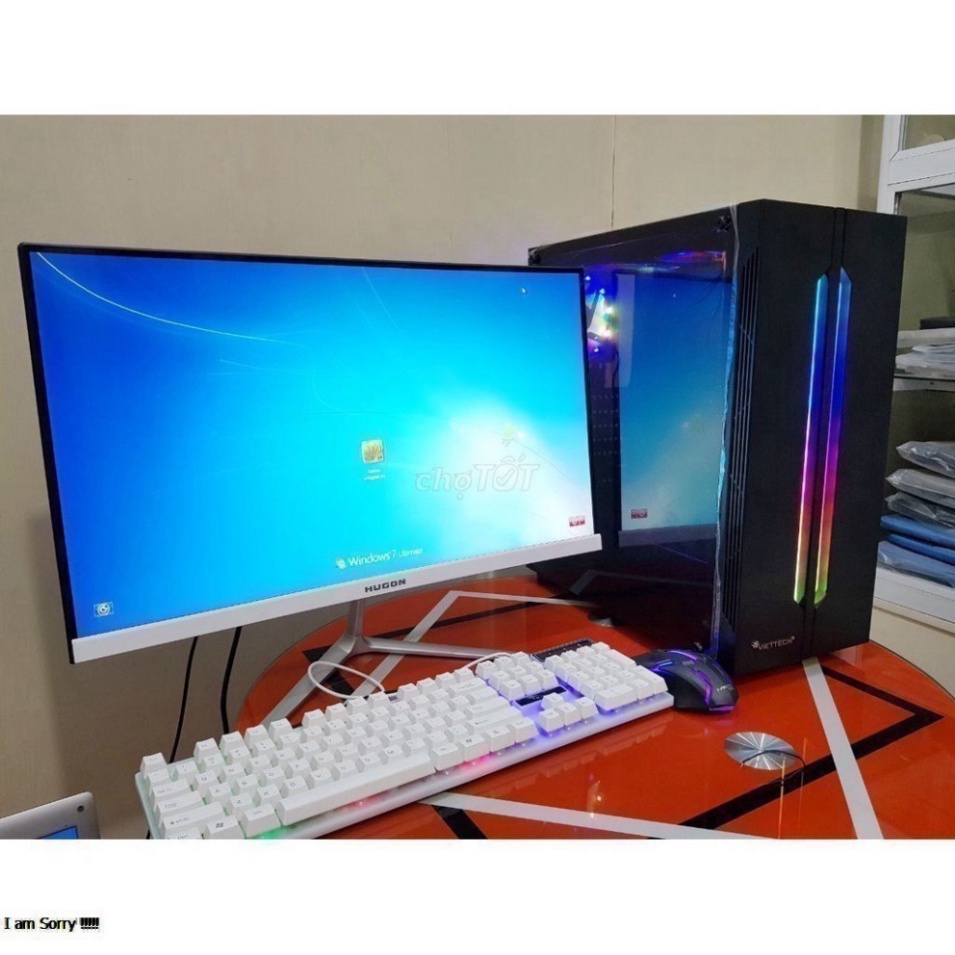 Bộ máy tính PC Game + Màn FullHD 24 inch i7 /i5 /i3 chơi PUBG mobile, PUBG lite, LOL, CF đột kích, Fifa, Cs + Quà