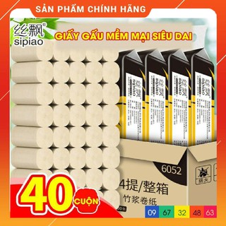 Giấy cuộn vệ sinh sipiao 40 cuộn 4 túi siêu dai