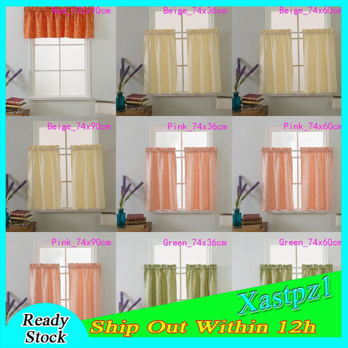 [Ready Stock] Window Voile Sheer Curtain Valance Tiers