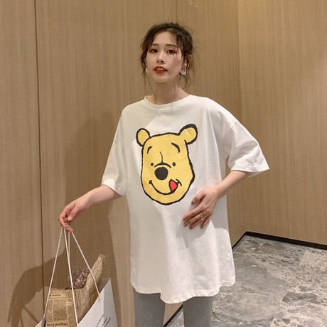 ❣️ ❣️Đầm thun Cotton dáng rộng cỡ lớn kiểu Hàn Quốc xinh xắn cho mẹ bầu