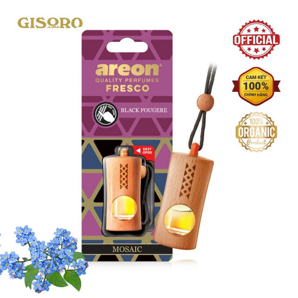 Tinh dầu treo khử mùi Ô Tô AREON MOSAIC PEONY BLOSSOM Hương hoa mẫu đơn