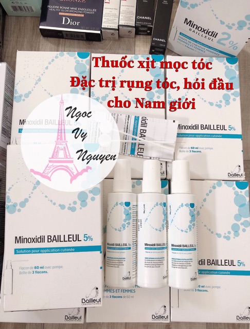 Xịt Kích Mọc Tóc, Chống Rụng Tóc Bailleul Minoxidil 5%