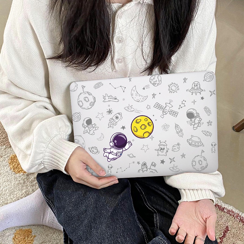 Ốp Máy Tính Bảng Hình Phi Hành Gia Cho 2022 macbook M2 Pro Air 13 inch A2338 A2681 2021 2020 Air M1 A2337 Retina 13 15 A1502 A1398 Pro 14 15 16