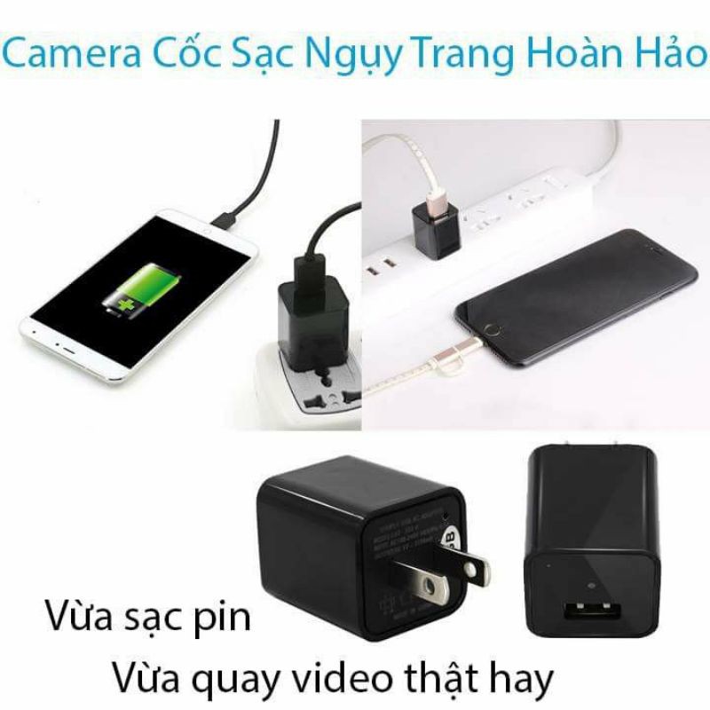 Củ sạc điện thoại thông minh - Củ sạc điện thoại Camera IP WiFi Từ Xa