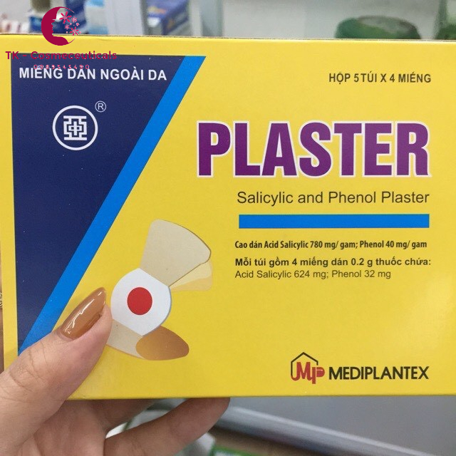 Miếng Dán PLASTER Mụn Cóc, Mụn Cơm, Mắt Cá Chân - Túi 4 Miếng