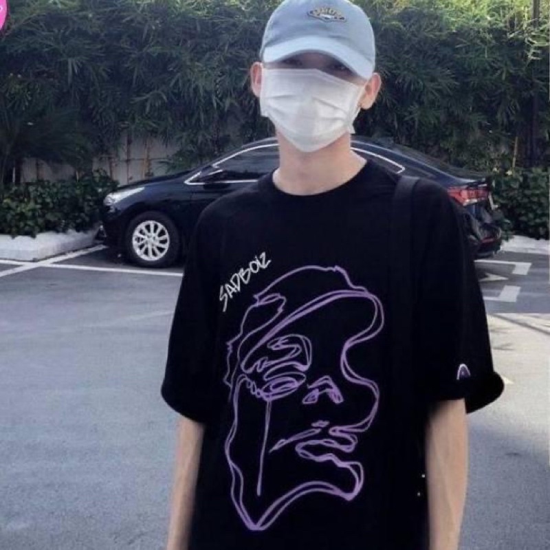 Áo thun tay lỡ unisex cổ tròn freesize -Sad Story