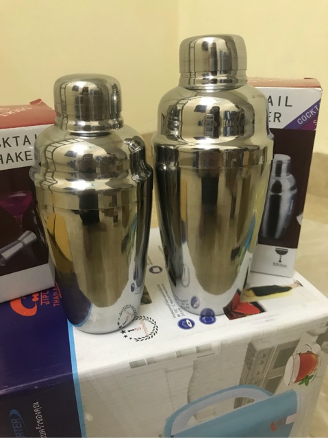 Bình lắc pha chế Shaker [ 350cc và 550cc INOX], Bình lắc Cocktail Shaker