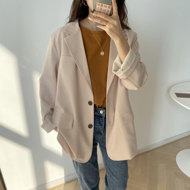 [Hàng order] Blazer trắng sữa 2 lớp (kèm ảnh thật) 💥 đơn giản, nhẹ nhàng, tinh tế 💗💗💗💗 | BigBuy360 - bigbuy360.vn