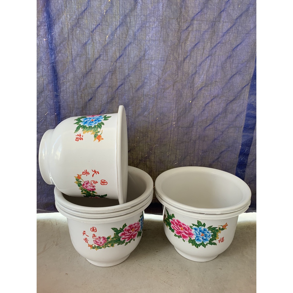 COMBO 5 CHẬU NHỰA HOA MẪU ĐƠN #H280 (DỊCH TRUYỀN CHO CÂY, KEO LIỀN SẸO, BẠT PHỦ ĐẤT CHỐNG CỎ MỌC...)