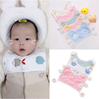 Bonstore yếm dãi chống giằng cho bé sơ sinh cotton