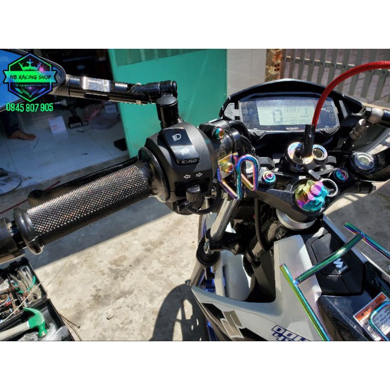 Combo Cùm Ex150+Đèn L4x SST20 Tặng Pad L Cho Satria Raider Sonic.NB Racing Shop