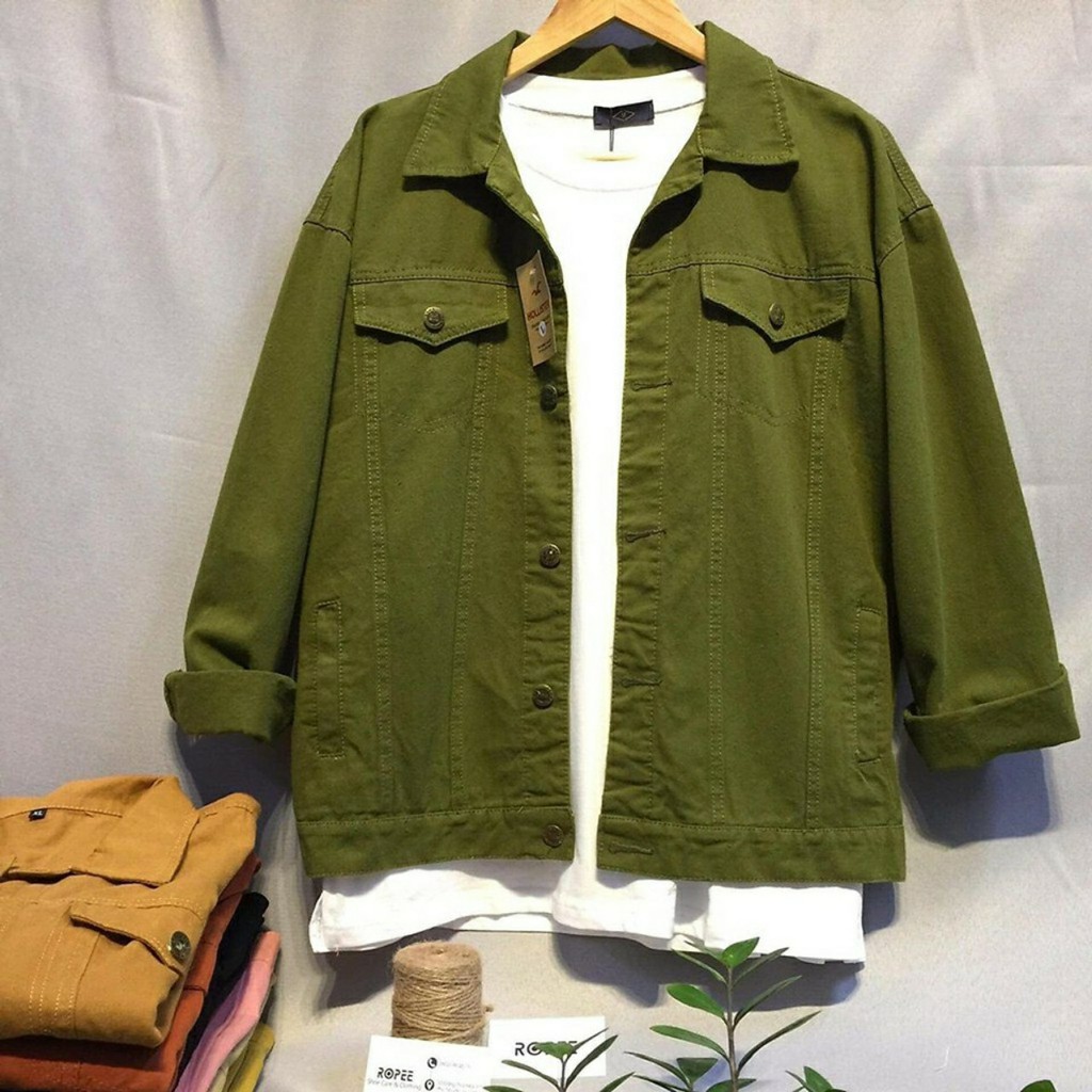 Áo khoác KAKI JEAN Nam Nữ Nhiều  màu Hot trend 2021 Unisex - 4 SIZE M, L, XL, XXL | BigBuy360 - bigbuy360.vn