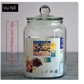 Hũ thủy tinh bảo quản thực phẩm, hũ đựng hạt chống ẩm, hũ đựng trà, hũ đựng mật ong