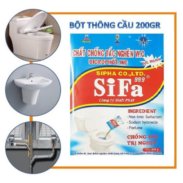 Bột Thông Cầu Diệt Khuẩn 300gr Tẩy Trắng Cấp Tốc – chất tẩy khử mùi vệ sinh toilet