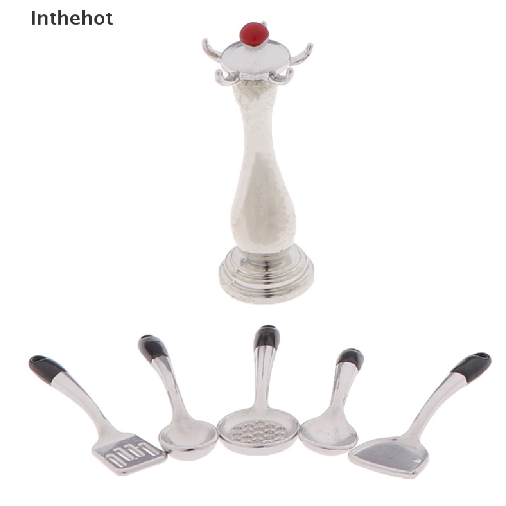 Bộ 6 dụng cụ nhà bếp mini tỉ lệ 1:12 độc đáo dành cho búp bê