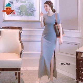 Đầm Ôm Body Xẻ Tà Tôn Dáng