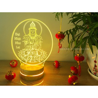 Đèn Phật Như Lai đại nhật, Phật bản mệnh tuổi Mùi, Phật bản mệnh tuổi Thân cao 20cm 16 màu