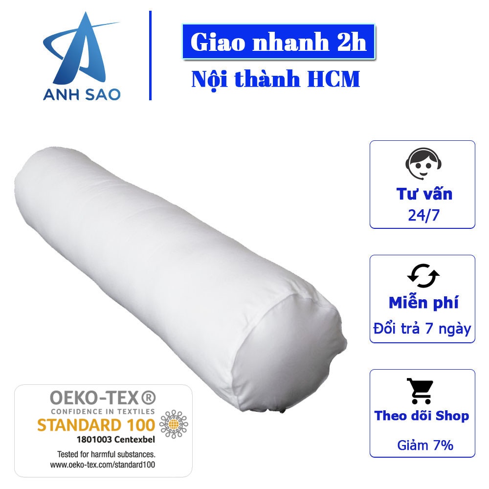 Gối ôm Fiber cao cấp Ưu Việt 25 x 100 cm - Gối ôm dành cho người lớn