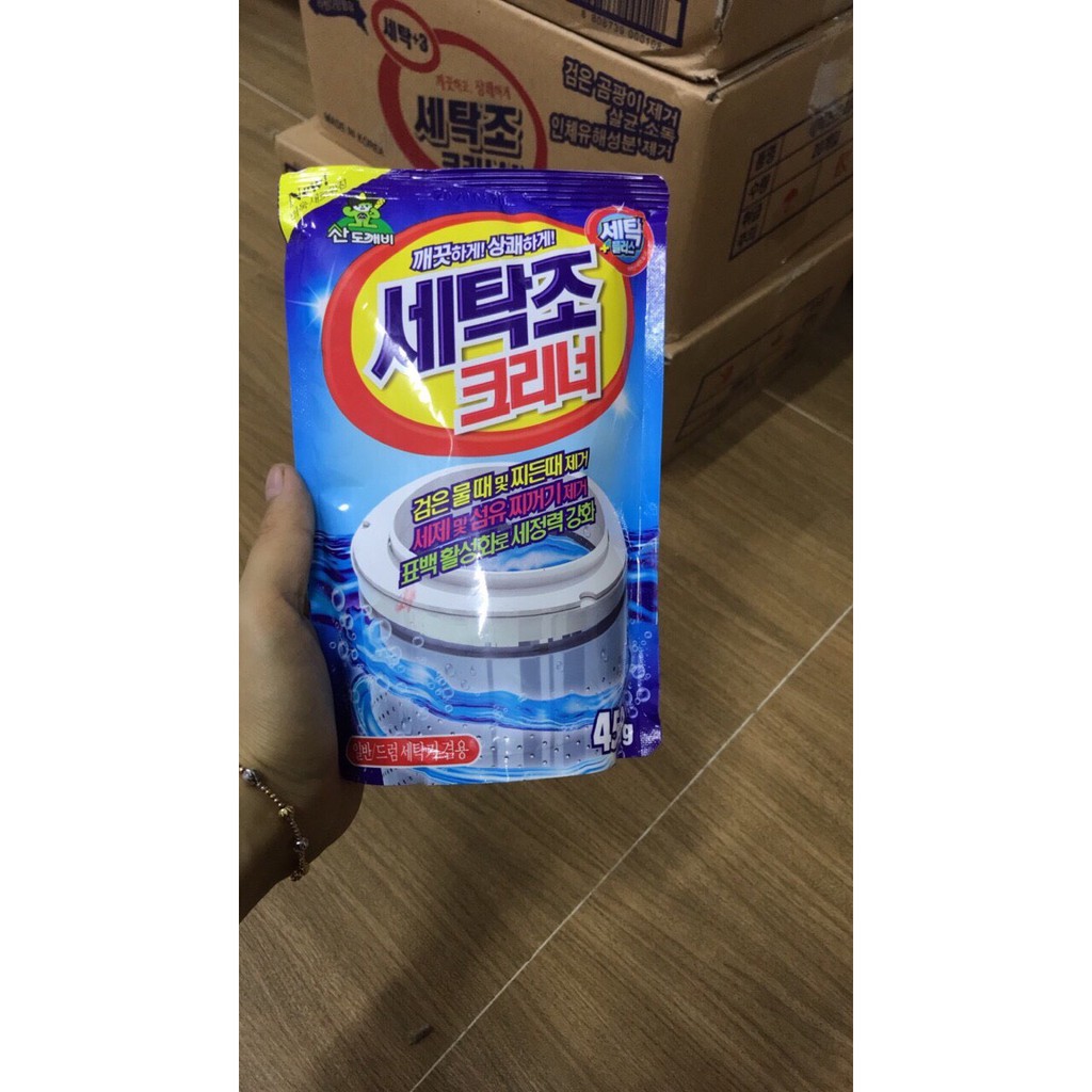 Bột vệ sinh lồng máy giặt Hàn Quốc 450g