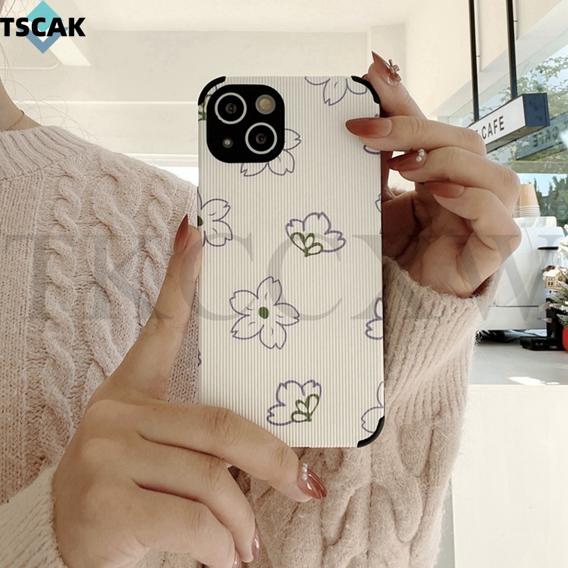 Ốp Điện Thoại Da Họa Tiết Hoa Cho Samsung Galaxy A20 A40 M32 M42 M12 M11 M02S M52 M51 M31S M31 M30S M21 M20 M10