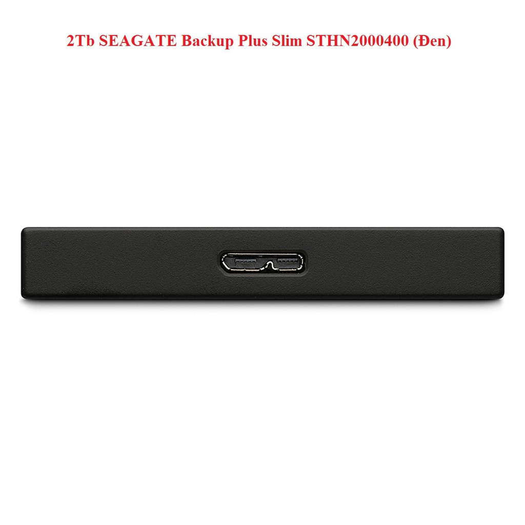 Ổ cứng di động 2Tb SEAGATE Backup Plus Slim STHN2000400 (Đen)