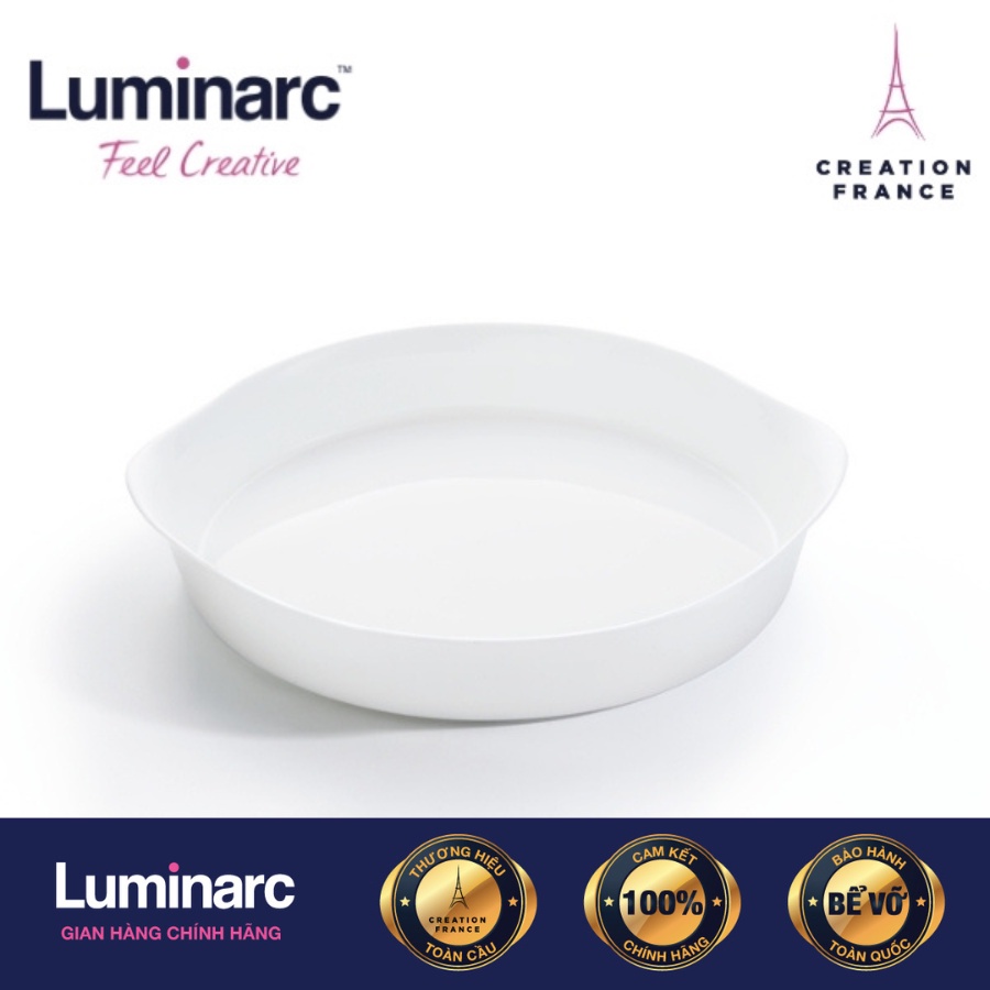 Khay Nướng Thuỷ Tinh Luminarc Smart Cuisine Tròn 28cm- LUKHN3165