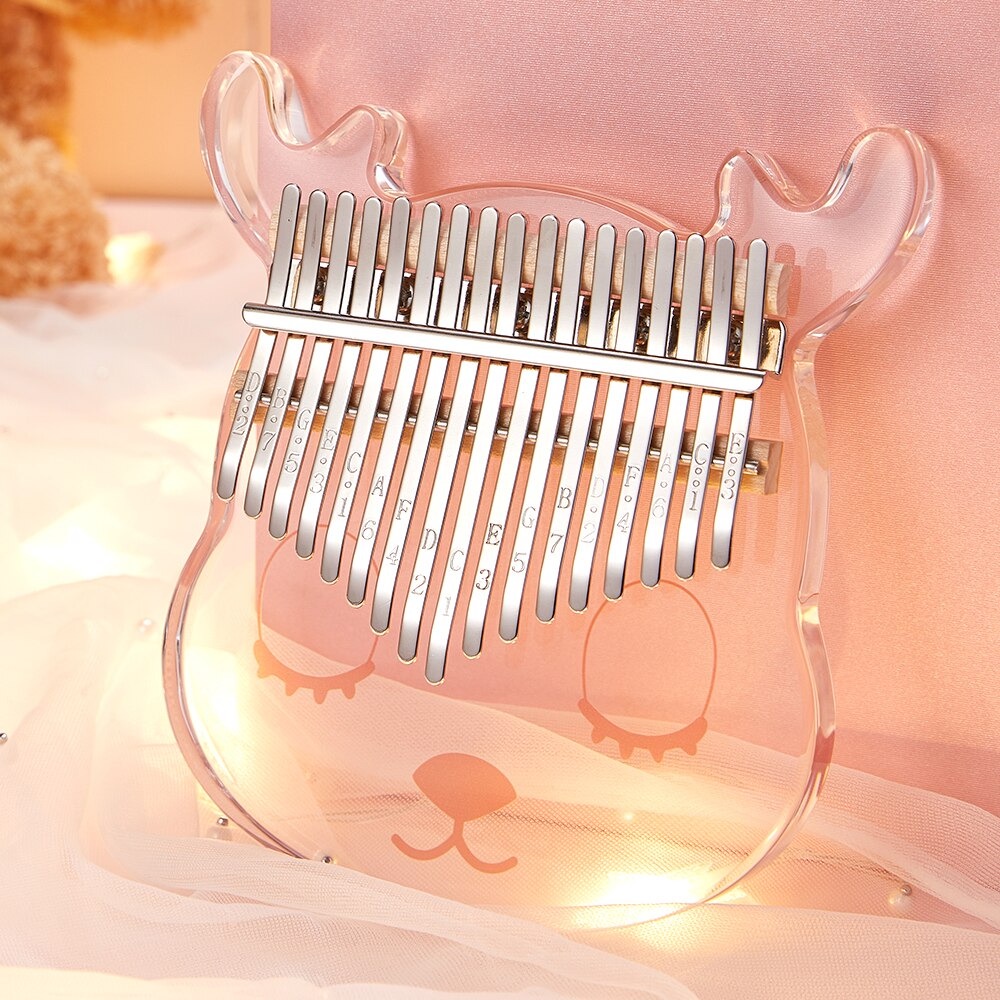 Hàng mới về Đàn kalimba trong suốt pha lê lấp lánh làm quà tặng sinh nhật- Hàng chính hãng