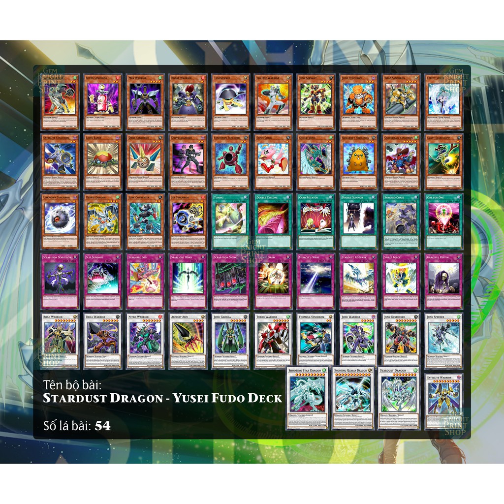 Bộ bài Yugioh - Stardust Dragon - Yusei Fudo Deck